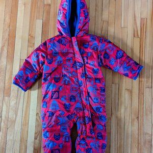 Columbia down snowsuit 18-24 months fleece lined
